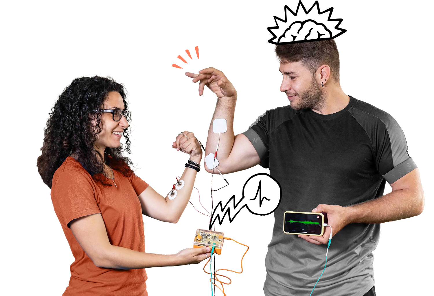 Students in neuroscience lab at Woods Hole